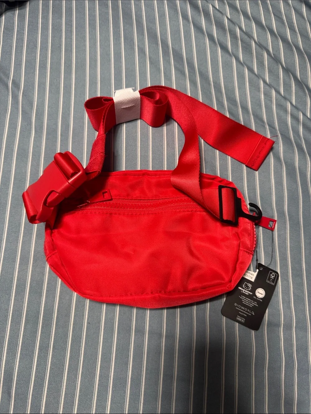 Hello Kitty Red, White & Black Kids Waist Bag with Bow